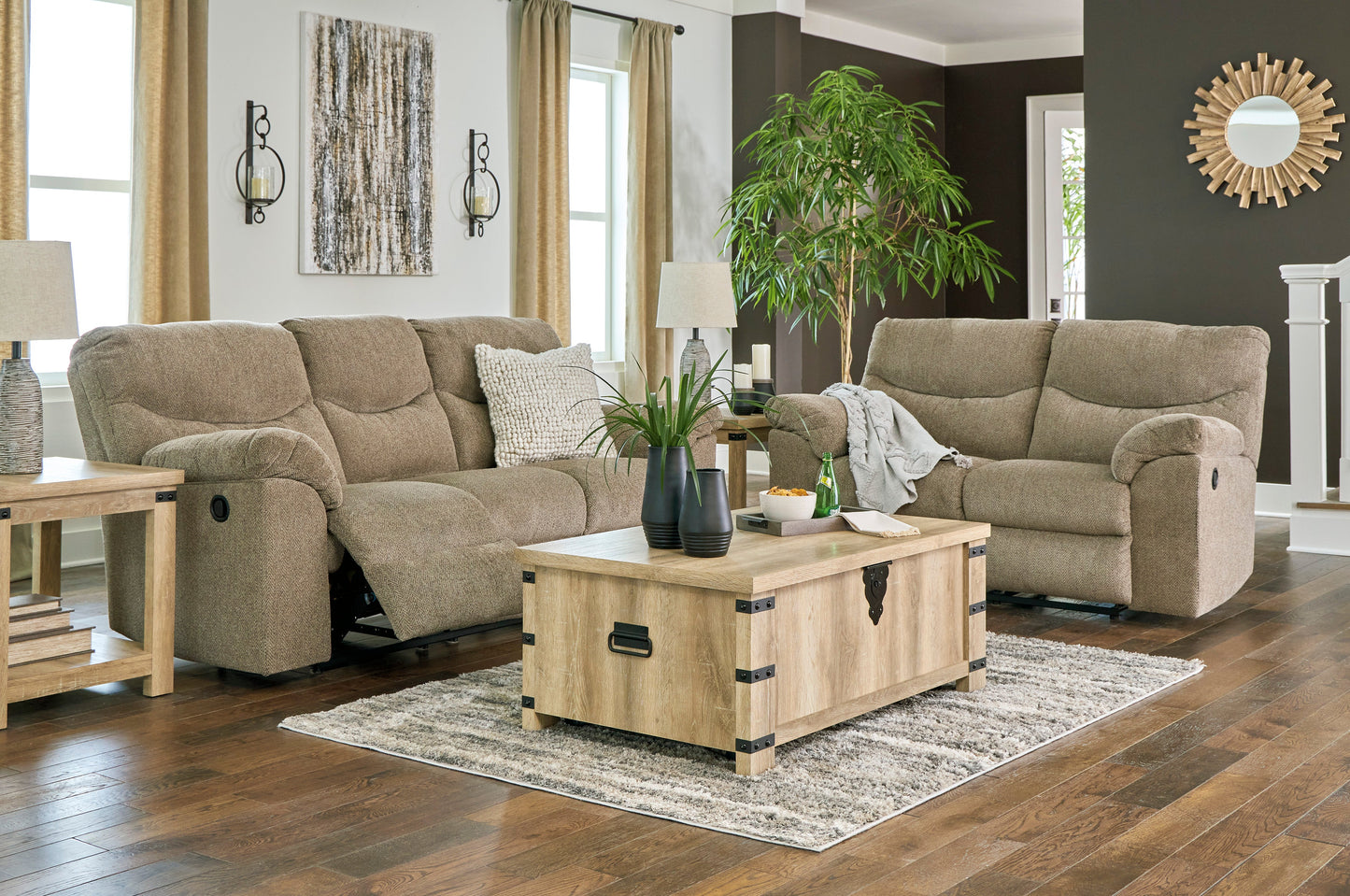 Alphons Briar Reclining Living Room Set - SET | 2820288 | 2820286 - Luna Furniture - Dallas Store