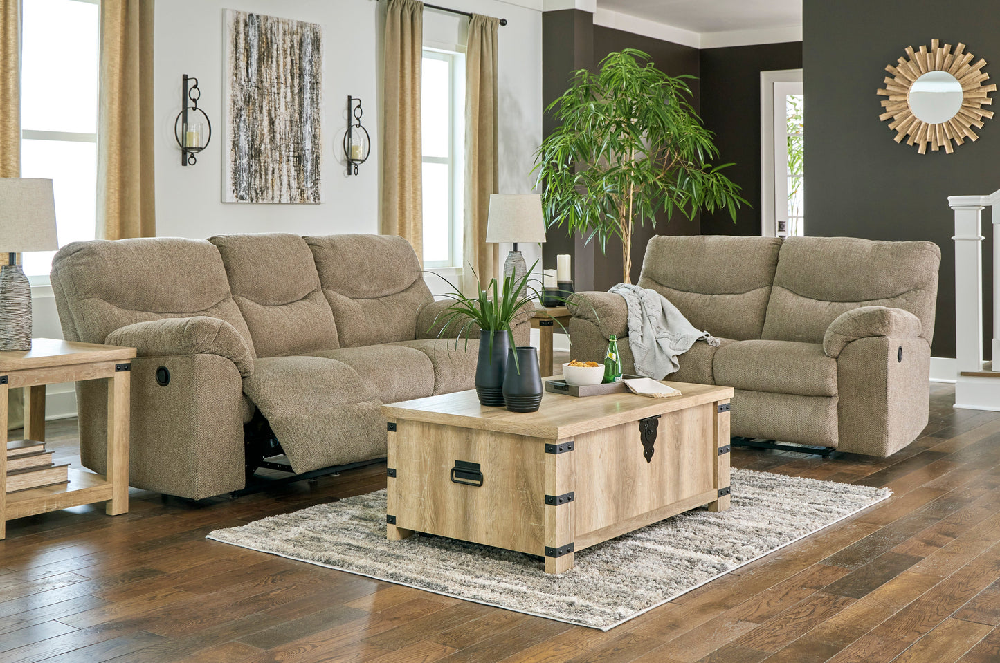 Alphons Briar Reclining Living Room Set - SET | 2820288 | 2820286 - Luna Furniture - Dallas Store