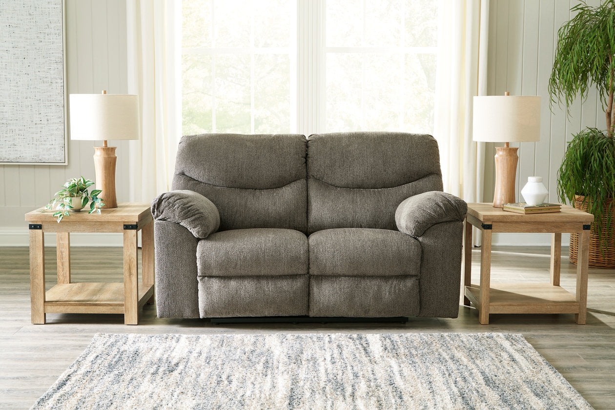 Alphons Putty Reclining Loveseat - 2820186 - Luna Furniture - Dallas Store