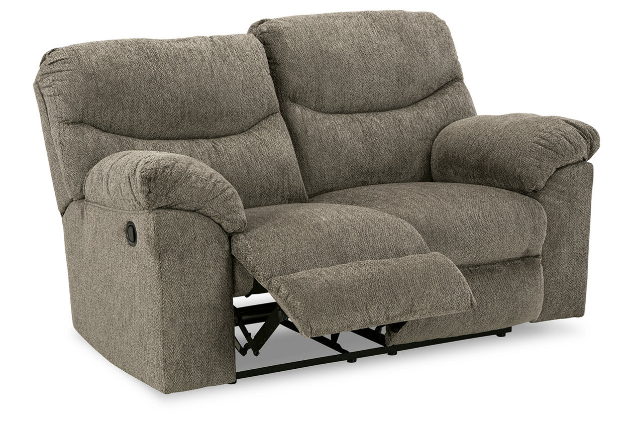 Alphons Putty Reclining Loveseat - 2820186 - Luna Furniture - Dallas Store