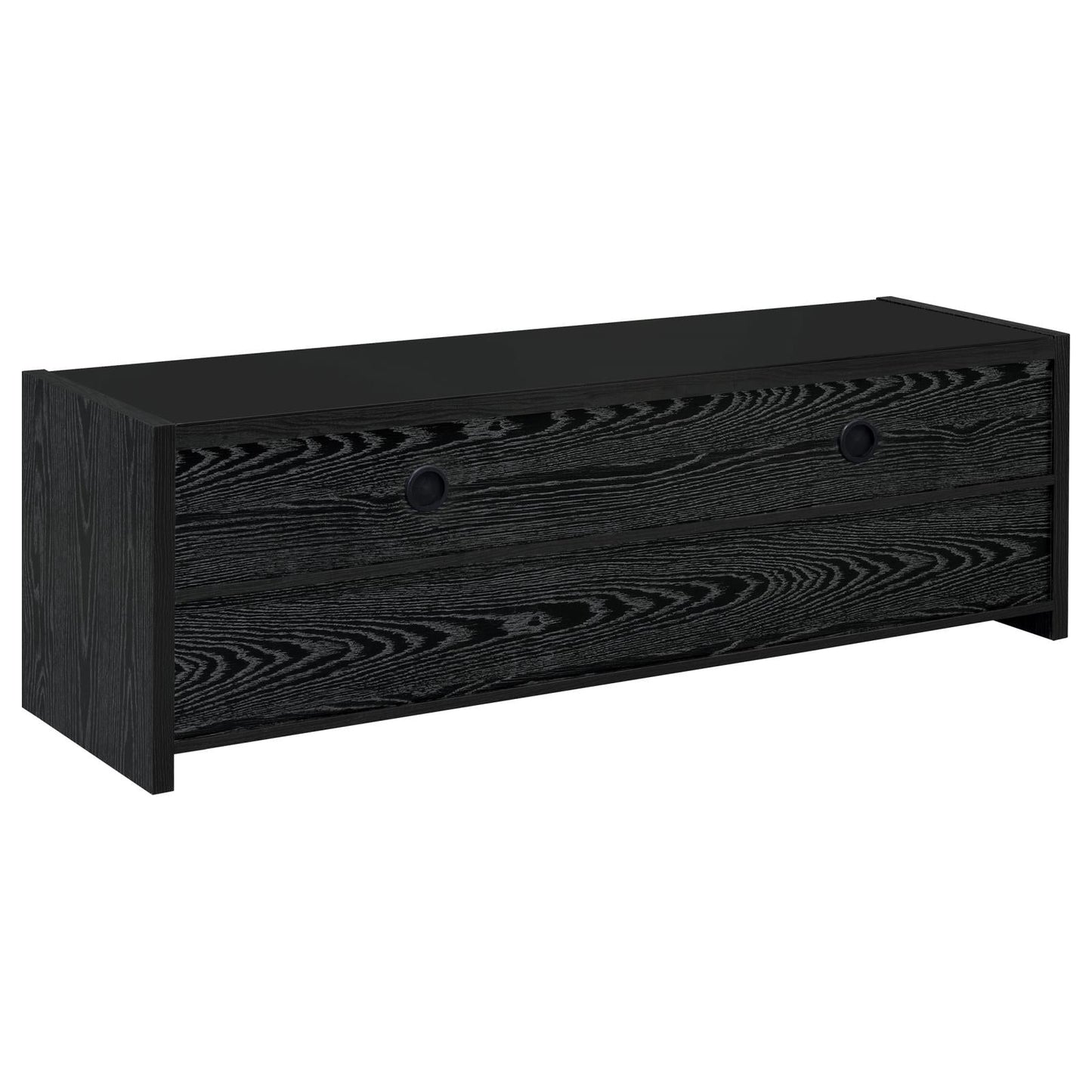 Alton 62" 3-Drawer TV Console Black Oak - 700645 - Luna Furniture - Dallas Store