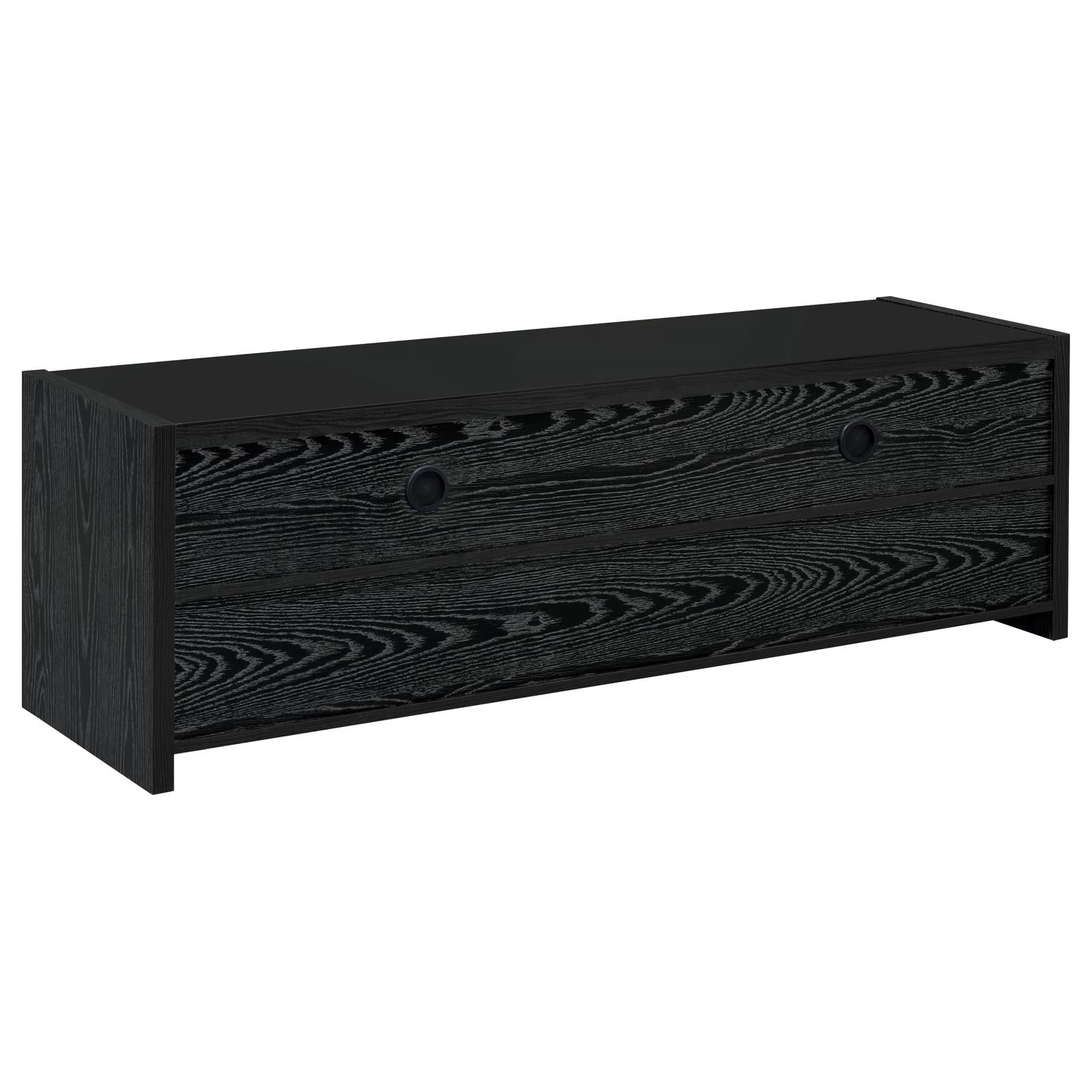 Alton 62" 3-Drawer TV Console Black Oak - 700645 - Luna Furniture - Dallas Store