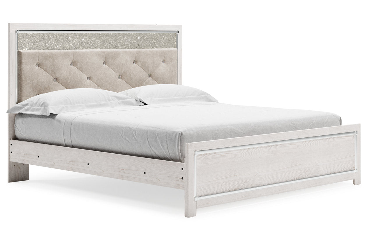 Altyra White King Panel Bed - SET | B2640-56 | B2640-58 | B2640-97 - Luna Furniture - Dallas Store