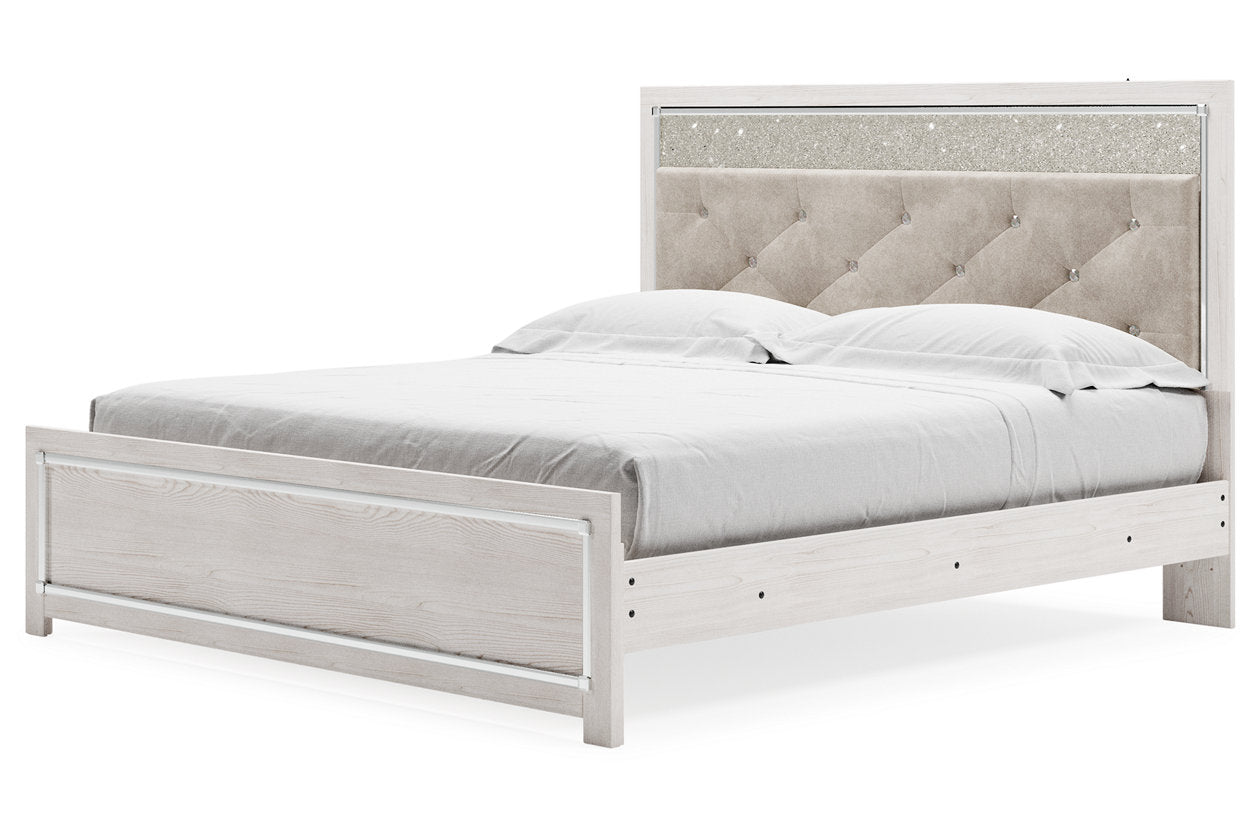 Altyra White King Panel Bed - SET | B2640-56 | B2640-58 | B2640-97 - Luna Furniture - Dallas Store