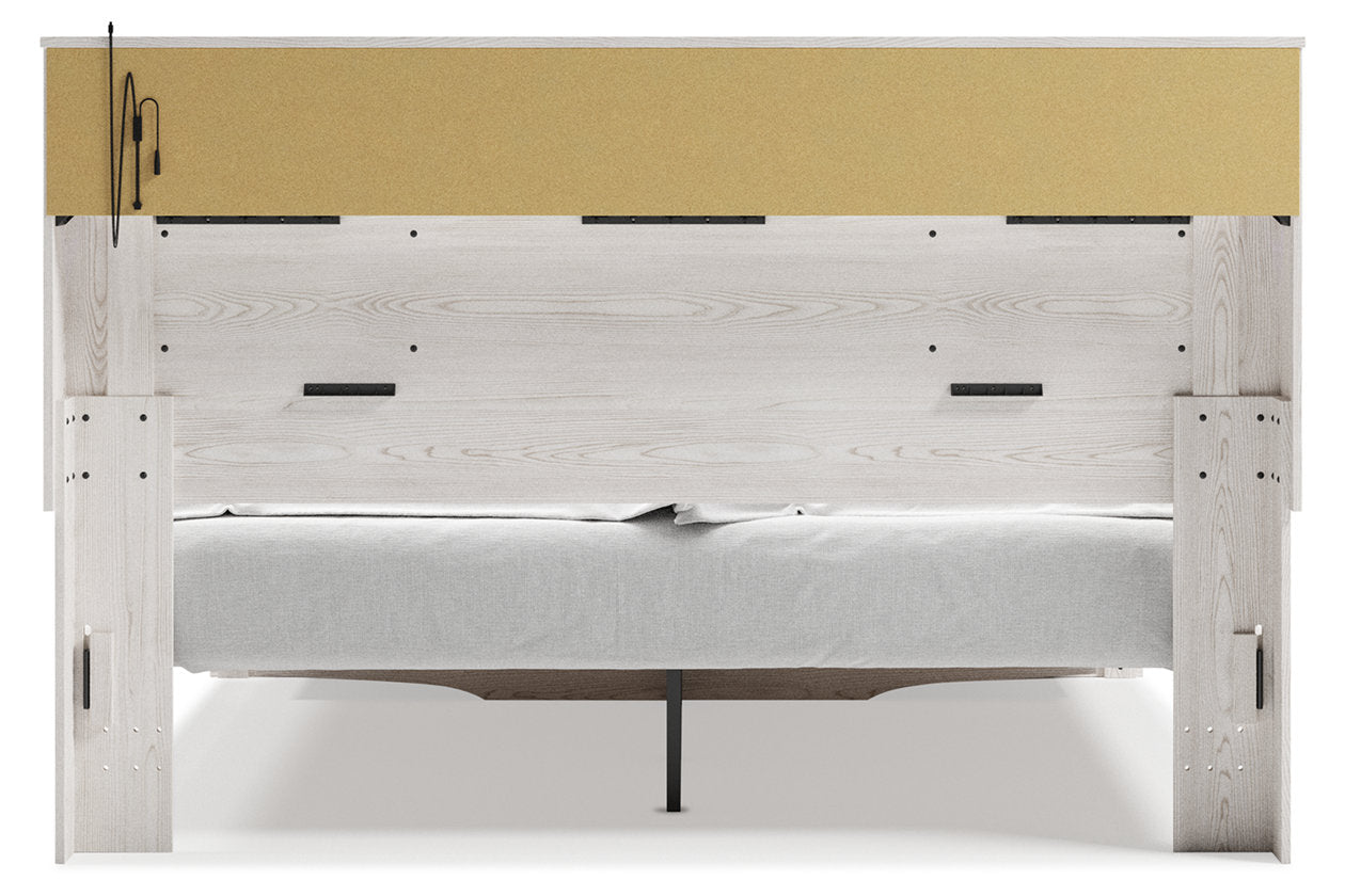 Altyra White King Upholstered Bookcase Bed with Storage - SET | B100-14 | B2640-56S | B2640-69 | B2640-95 - Luna Furniture - Dallas Store