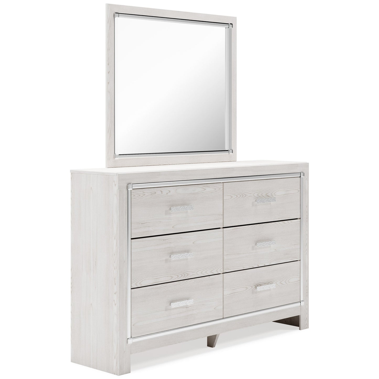 Altyra White LED Upholstered Footboard Storage Platform Bedroom Set - SET | B2640-56S | B2640-58 | B2640-95 | B2640-92 | B2640-46 | B100-14 - Luna Furniture - Dallas Store