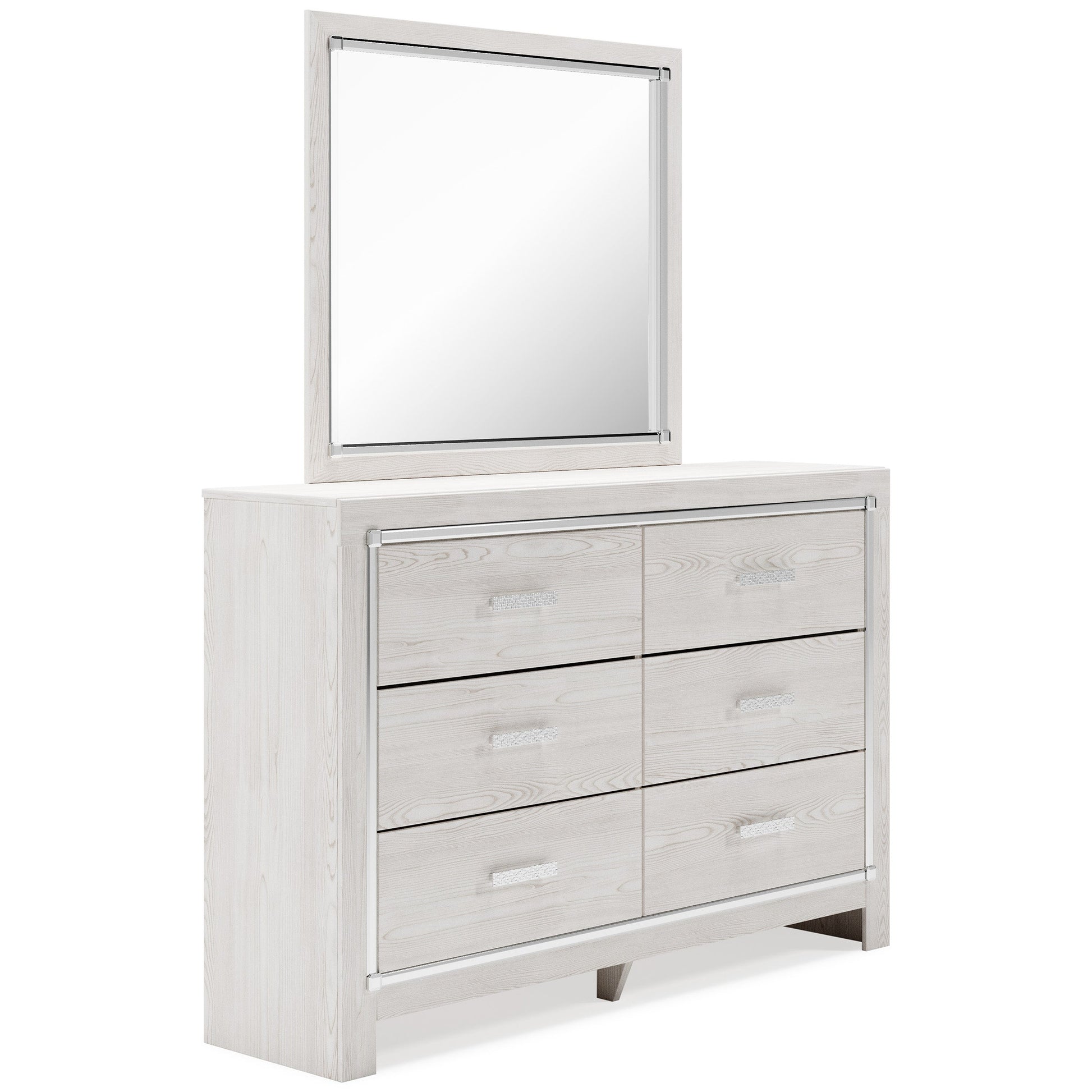 Altyra White LED Upholstered Panel Bedroom Set - SET | B2640-54 | B2640-57 | B2640-96 | B2640-31 | B2640-36 - Luna Furniture - Dallas Store