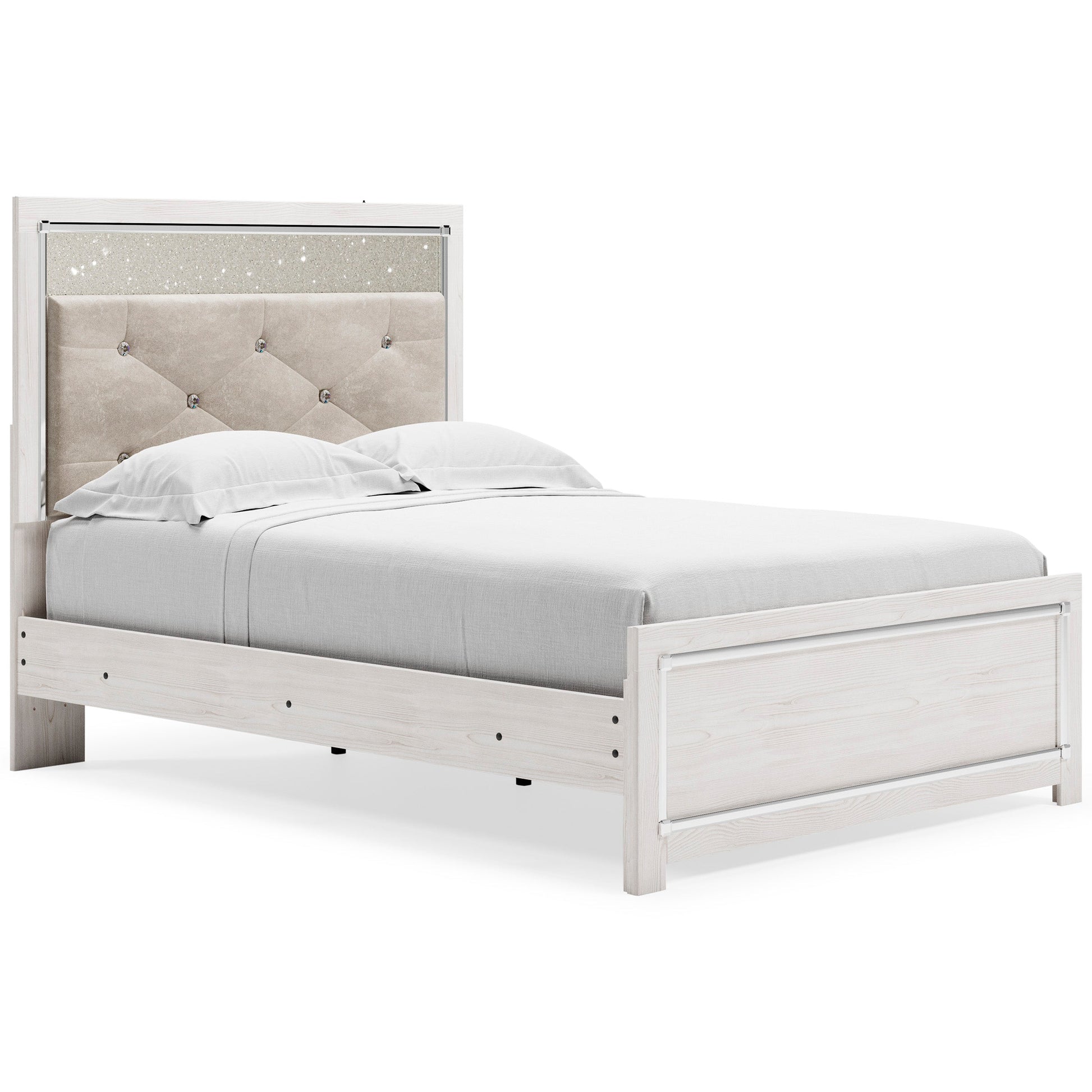 Altyra White LED Upholstered Panel Youth Bedroom Set - SET | B2640-52 | B2640-53 | B2640-83 | B2640-31 | B2640-36 - Luna Furniture - Dallas Store