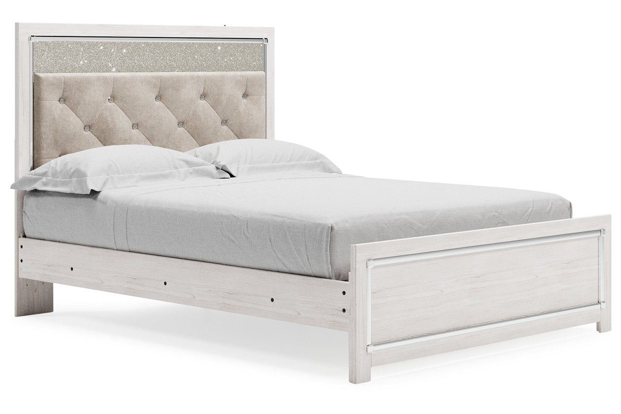 Altyra White Queen Panel Bed - SET | B100-13 | B2640-54 | B2640-57 | B2640-95 - Luna Furniture - Dallas Store