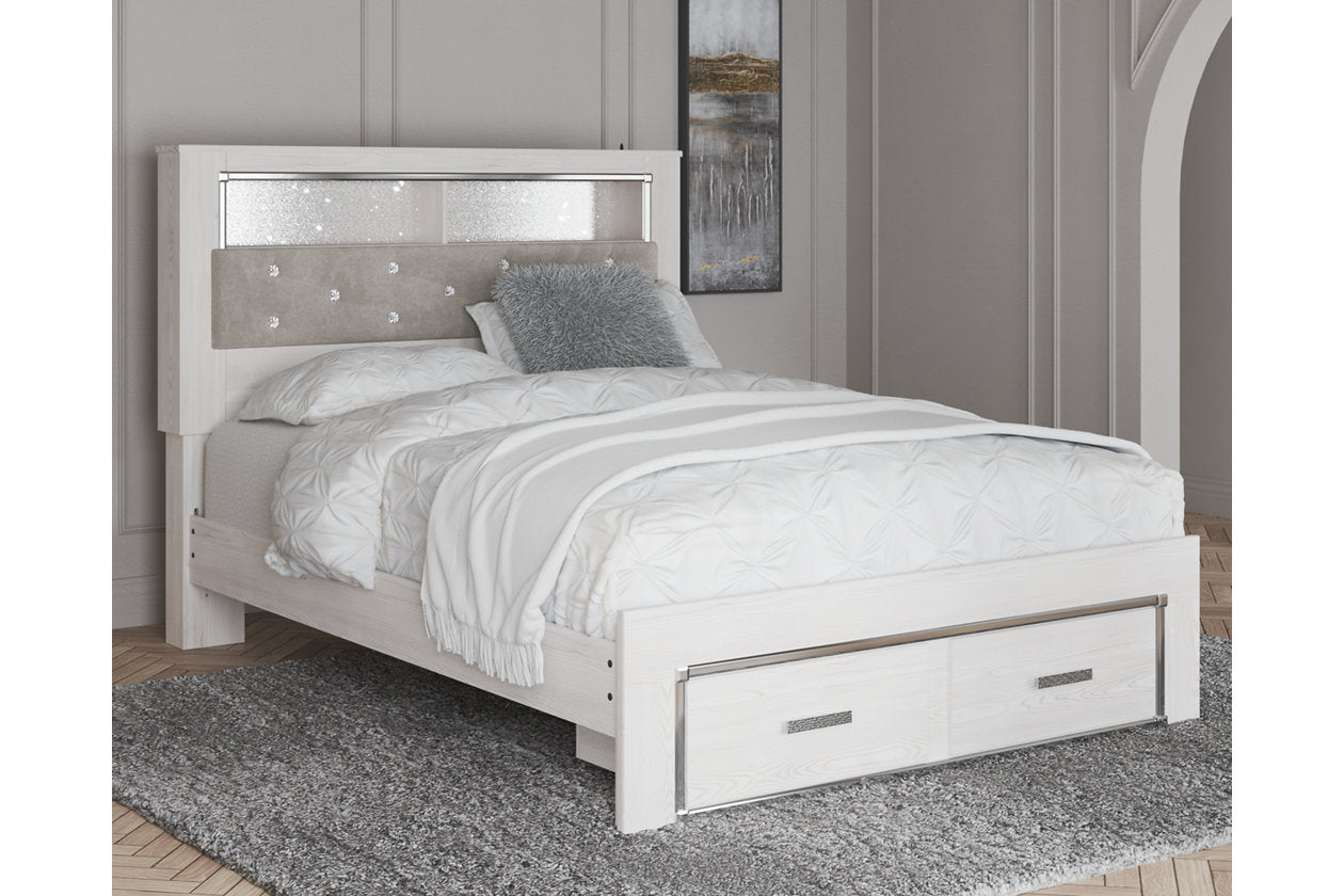 Altyra White Queen Upholstered Bookcase Bed with Storage - SET | B100-13 | B2640-54S | B2640-65 | B2640-95 - Luna Furniture - Dallas Store