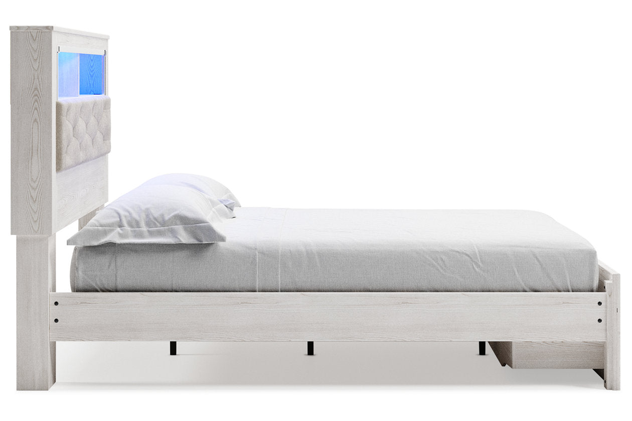 Altyra White Queen Upholstered Bookcase Bed with Storage - SET | B100-13 | B2640-54S | B2640-65 | B2640-95 - Luna Furniture - Dallas Store
