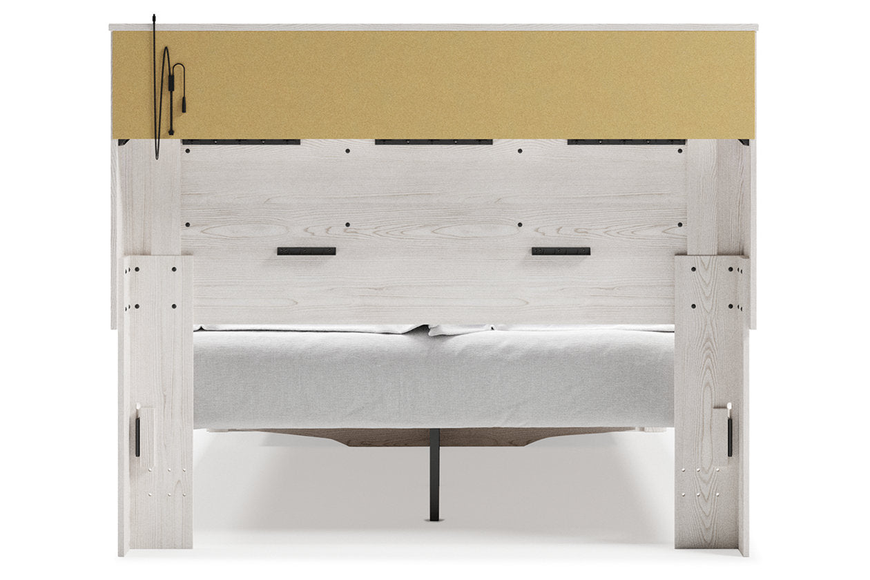 Altyra White Queen Upholstered Bookcase Bed with Storage - SET | B100-13 | B2640-54S | B2640-65 | B2640-95 - Luna Furniture - Dallas Store