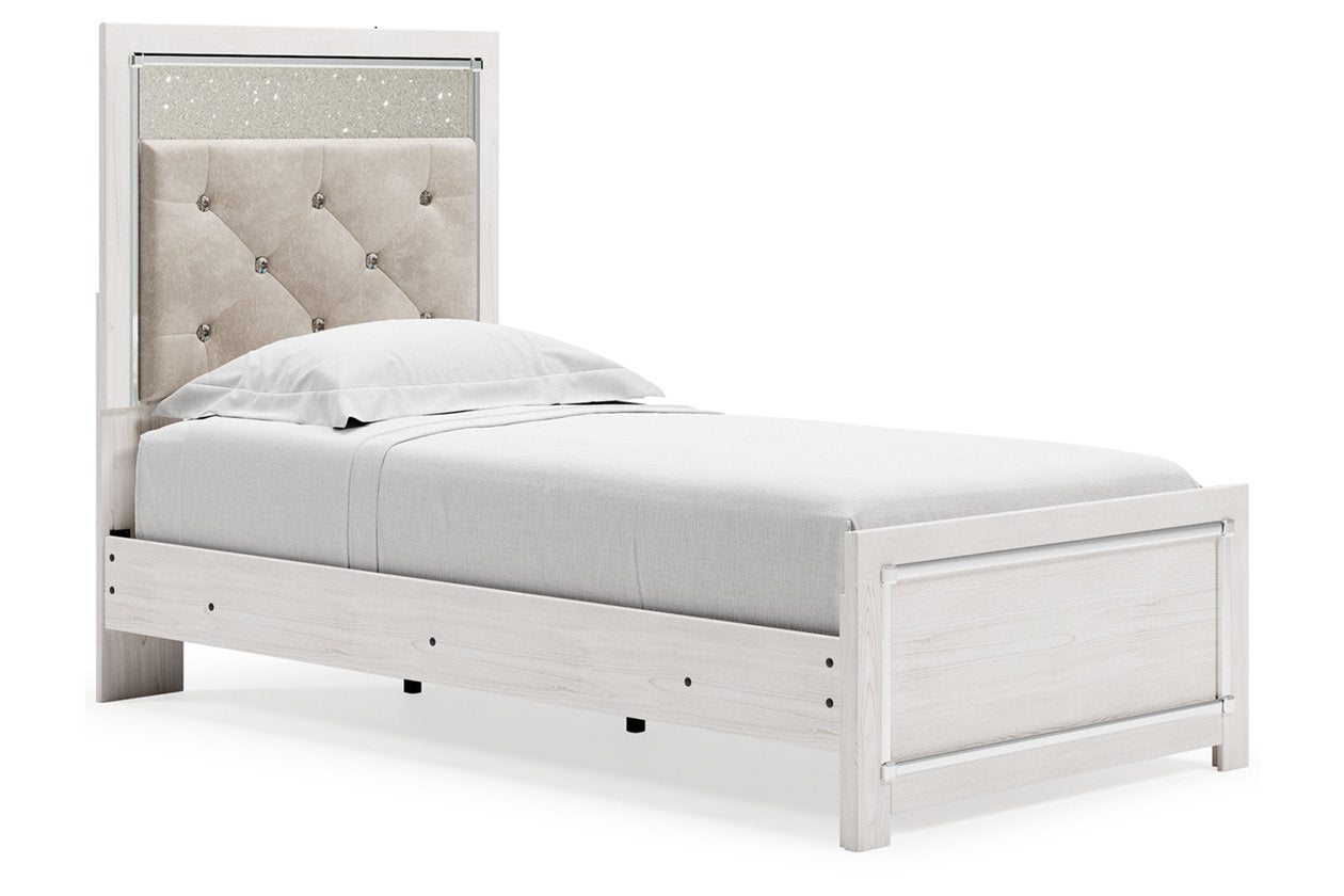 Altyra White Twin Panel Bed - SET | B2640-52 | B2640-53 | B2640-83 - Luna Furniture - Dallas Store