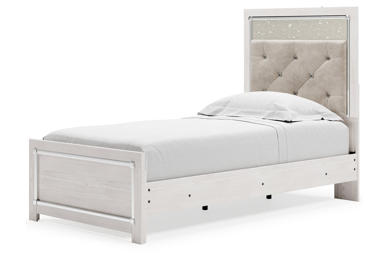 Altyra White Twin Panel Bed - SET | B2640-52 | B2640-53 | B2640-83 - Luna Furniture - Dallas Store
