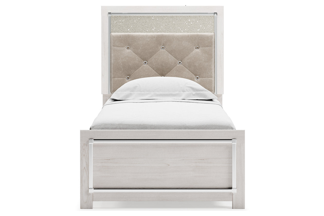 Altyra White Twin Panel Bed - SET | B2640-52 | B2640-53 | B2640-83 - Luna Furniture - Dallas Store