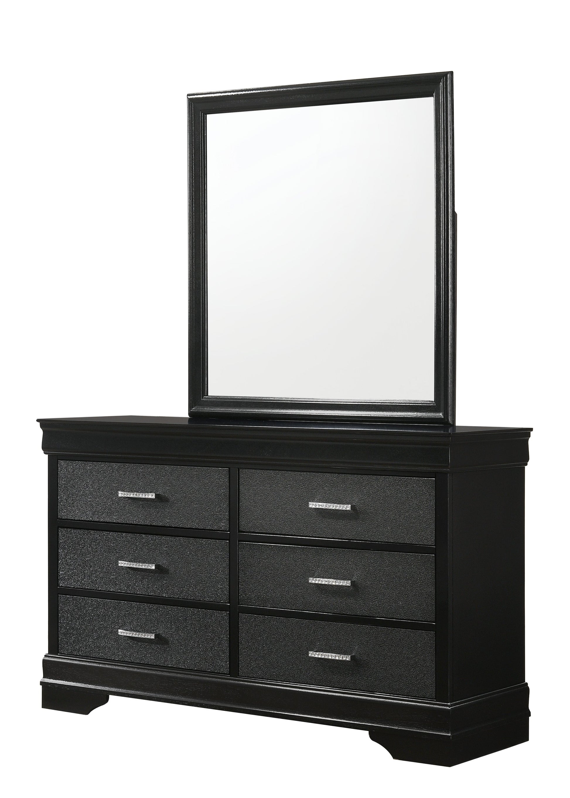Amalia Black Bedroom Mirror (Mirror Only) - B6918-11 - Luna Furniture - Dallas Store