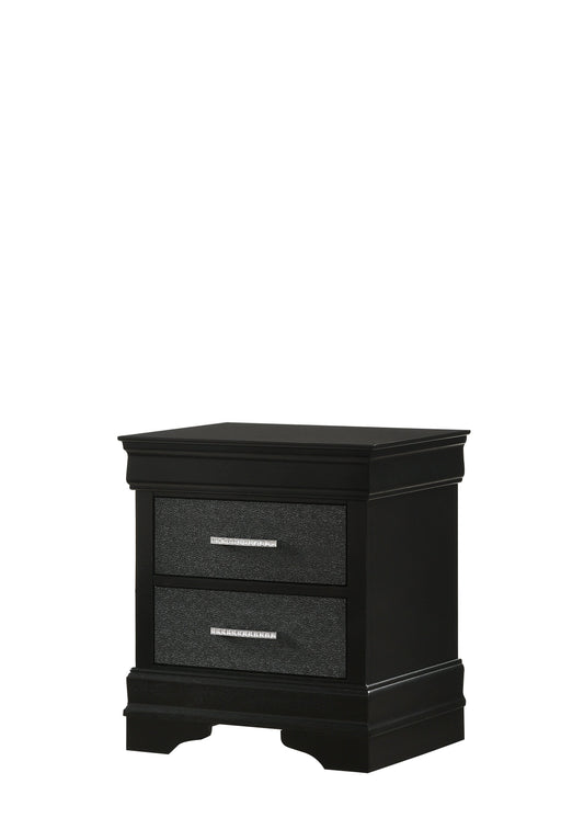 Amalia Black Nightstand - B6918-2 - Luna Furniture - Dallas Store