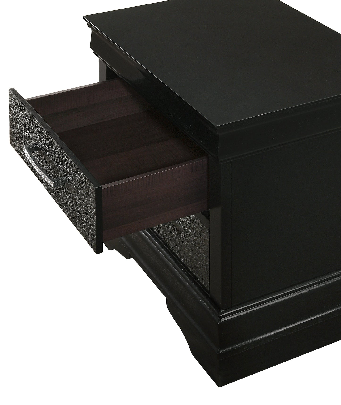Amalia Black Upholstered Panel Bedroom Set - SET | B6918-K-HBFB | B6918-KQ-RAIL | B6918-1 | B6918-11 - Luna Furniture - Dallas Store