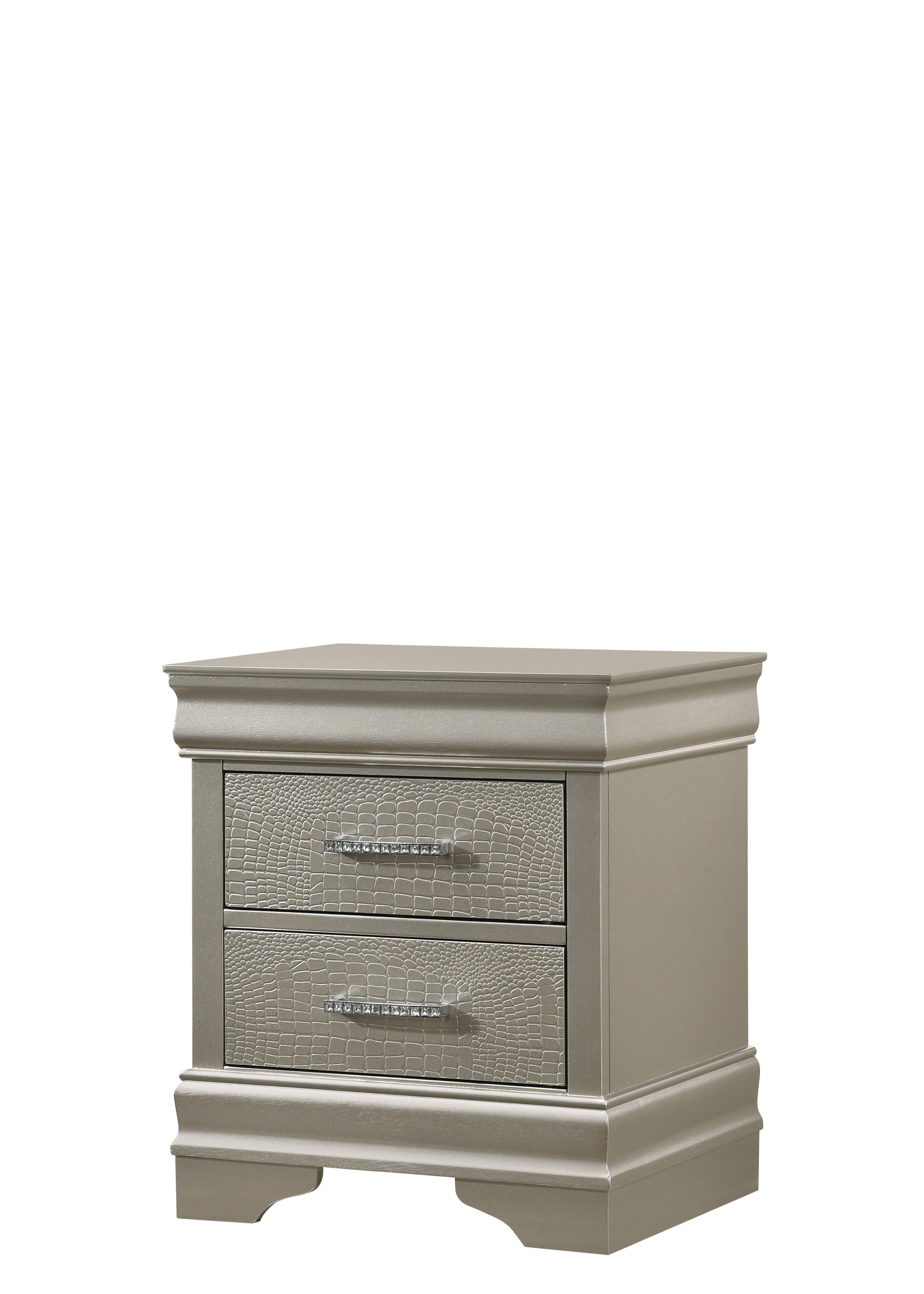 Amalia Silver Nightstand - B6910-2 - Luna Furniture - Dallas Store
