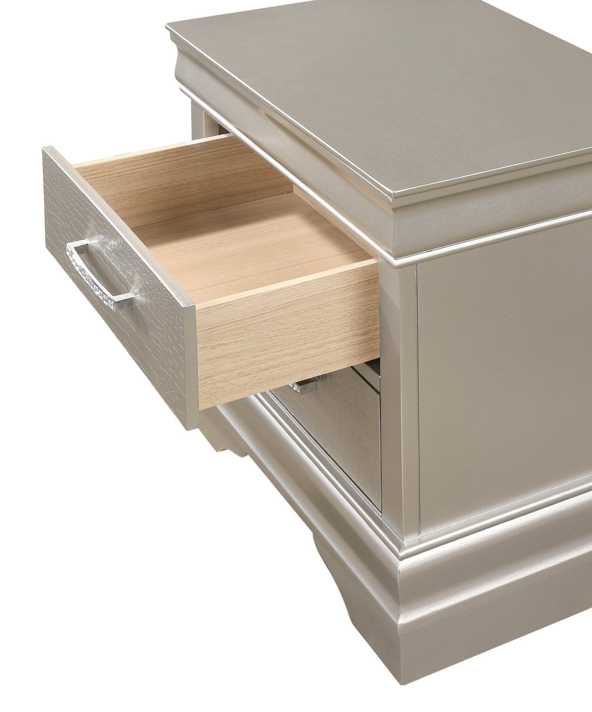 Amalia Silver Nightstand - B6910-2 - Luna Furniture - Dallas Store
