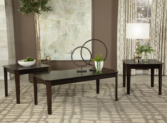 Amaro 3-Piece Occasional Set Dark Brown - 736184 - Luna Furniture - Dallas Store