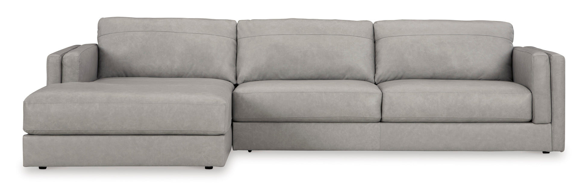 Amiata Glacier Leather 2-Piece LAF Sectional - SET | 5740416 | 5740467 - Luna Furniture - Dallas Store
