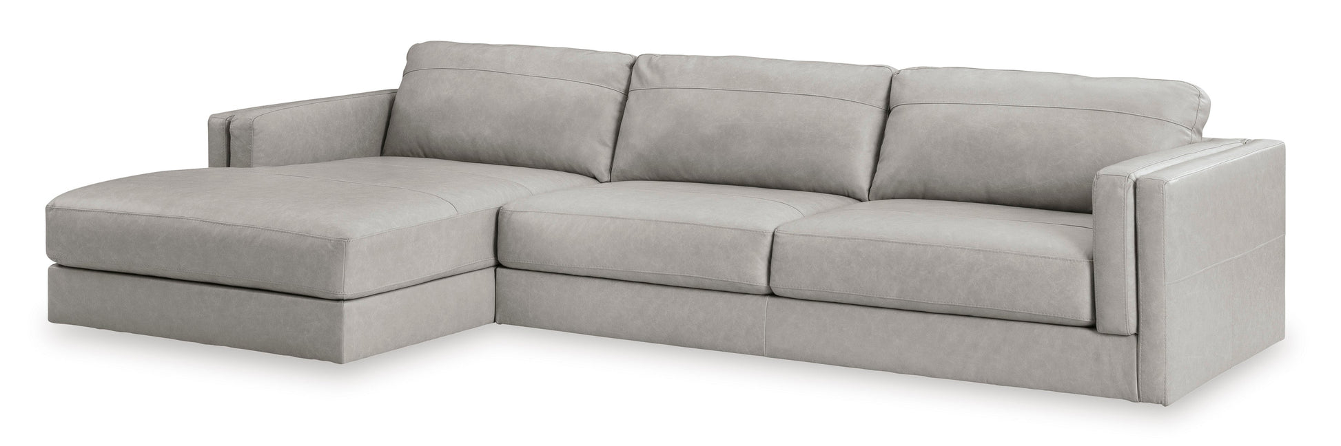 Amiata Glacier Leather 2-Piece LAF Sectional - SET | 5740416 | 5740467 - Luna Furniture - Dallas Store