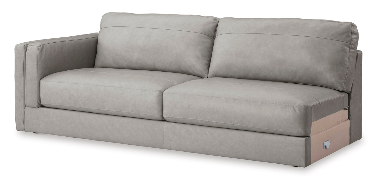 Amiata Glacier Leather 2-Piece RAF Sectional - SET | 5740417 | 5740466 - Luna Furniture - Dallas Store