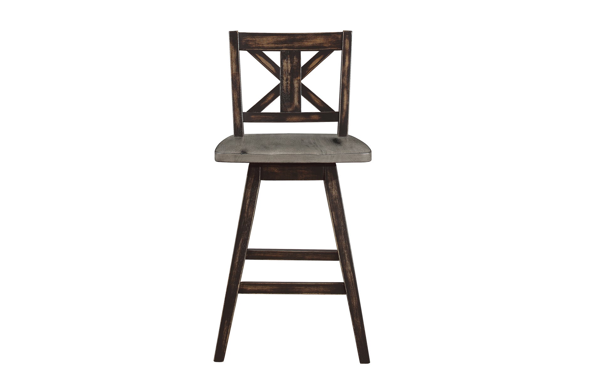 Amsonia Gray/Black Counter Height Set - SET | 5602-36 | 5602-24BK(4) - Luna Furniture - Dallas Store