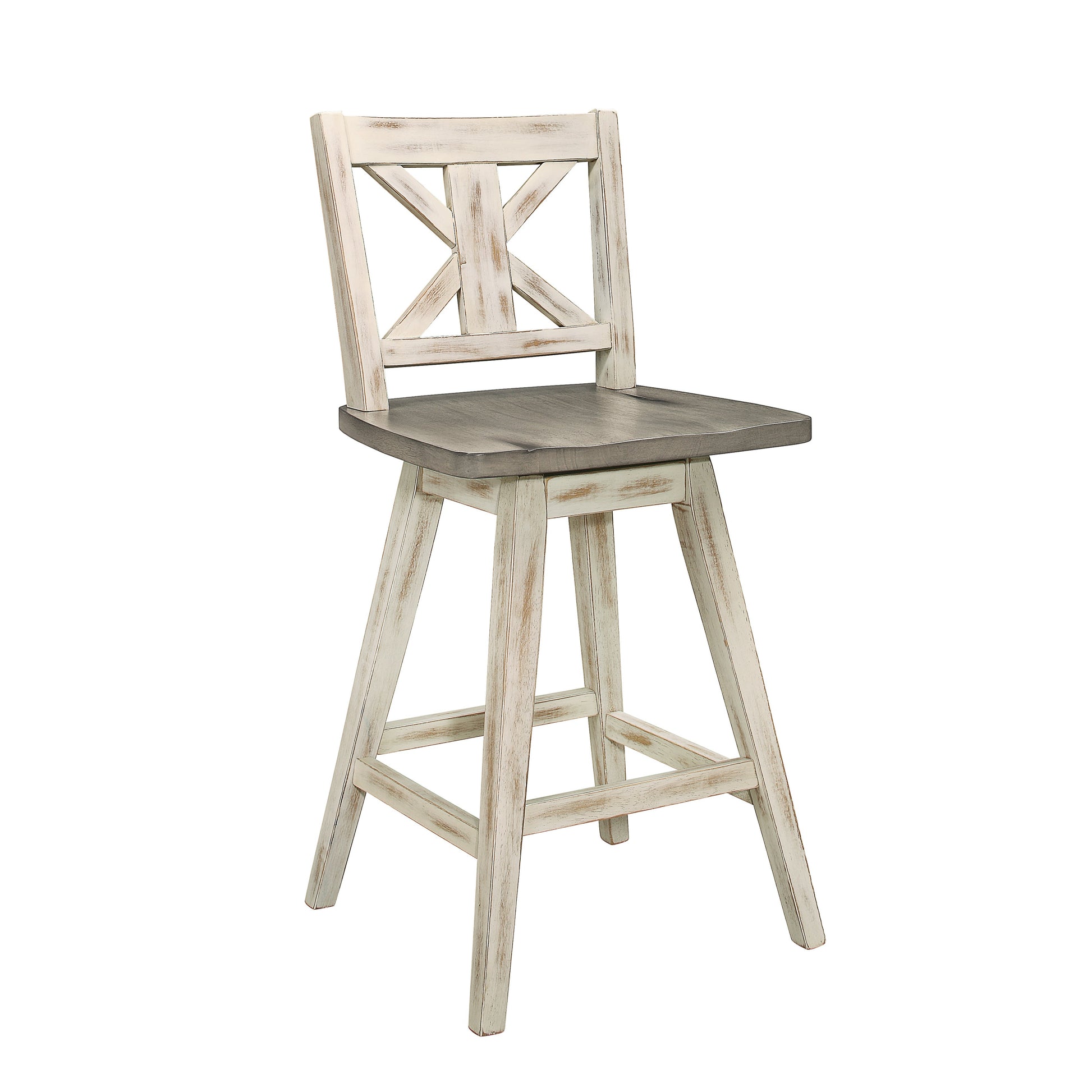 Amsonia Gray/White Counter Height Set - SET | 5602-36 | 5602-24WT(2) - Luna Furniture - Dallas Store