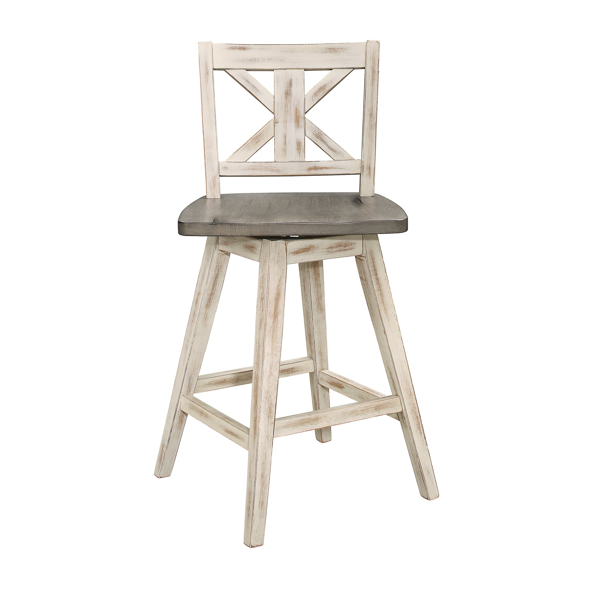 Amsonia Gray/White Counter Height Set - SET | 5602-36 | 5602-24WT(2) - Luna Furniture - Dallas Store