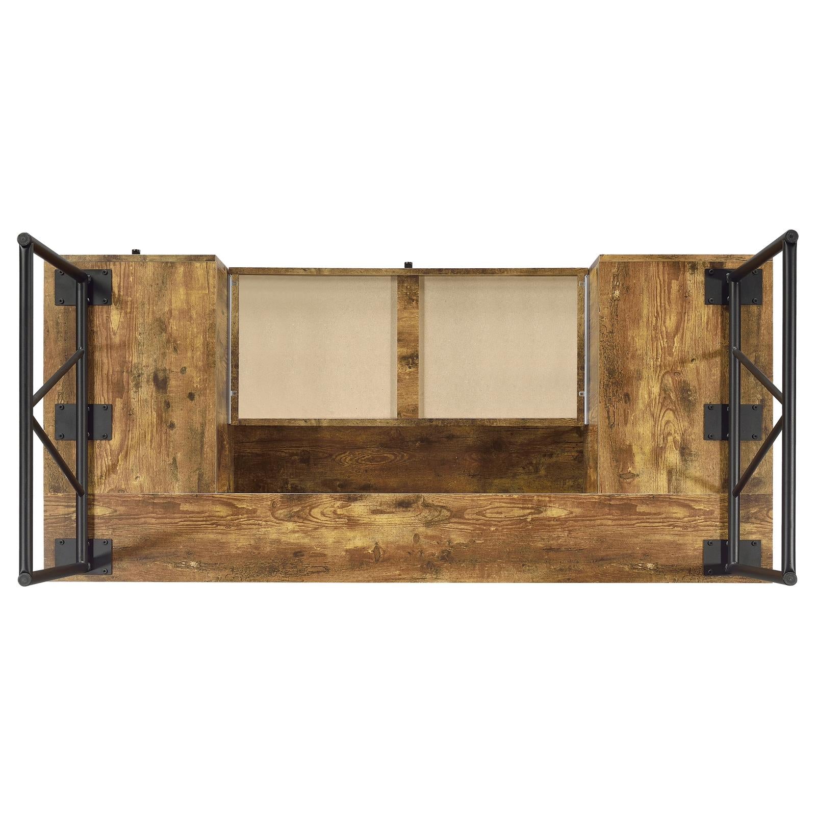 Analiese Antique Nutmeg 4-Drawer Writing Desk - 800999 - Luna Furniture - Dallas Store