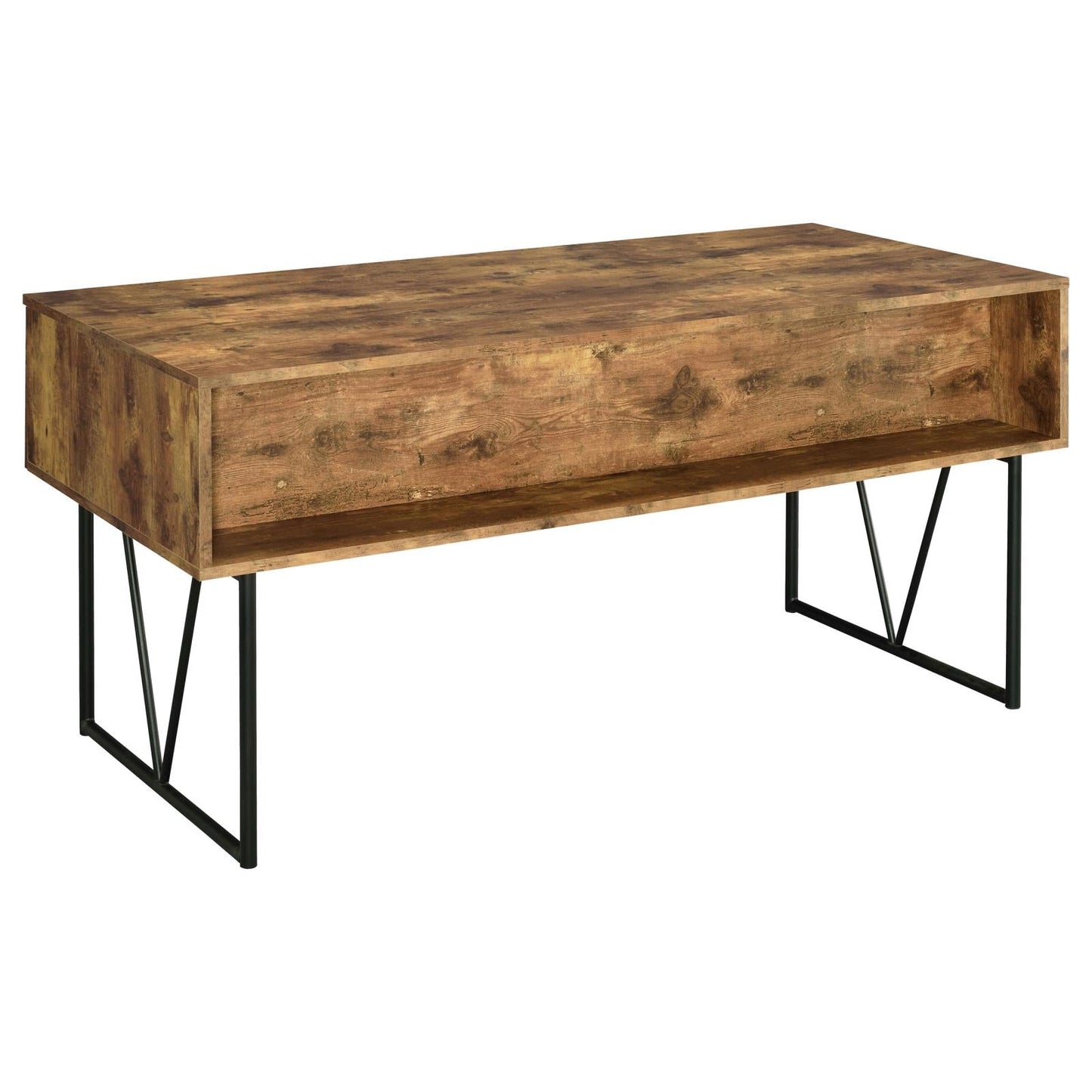Analiese Antique Nutmeg 4-Drawer Writing Desk - 800999 - Luna Furniture - Dallas Store