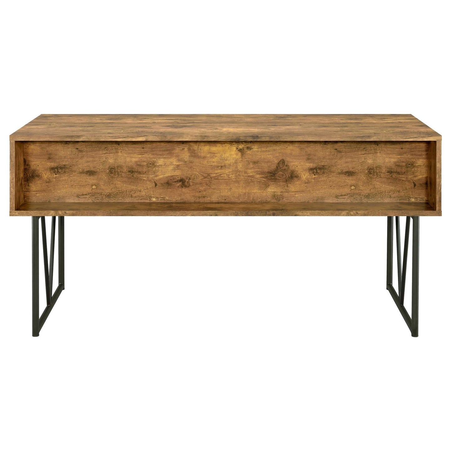 Analiese Antique Nutmeg 4-Drawer Writing Desk - 800999 - Luna Furniture - Dallas Store