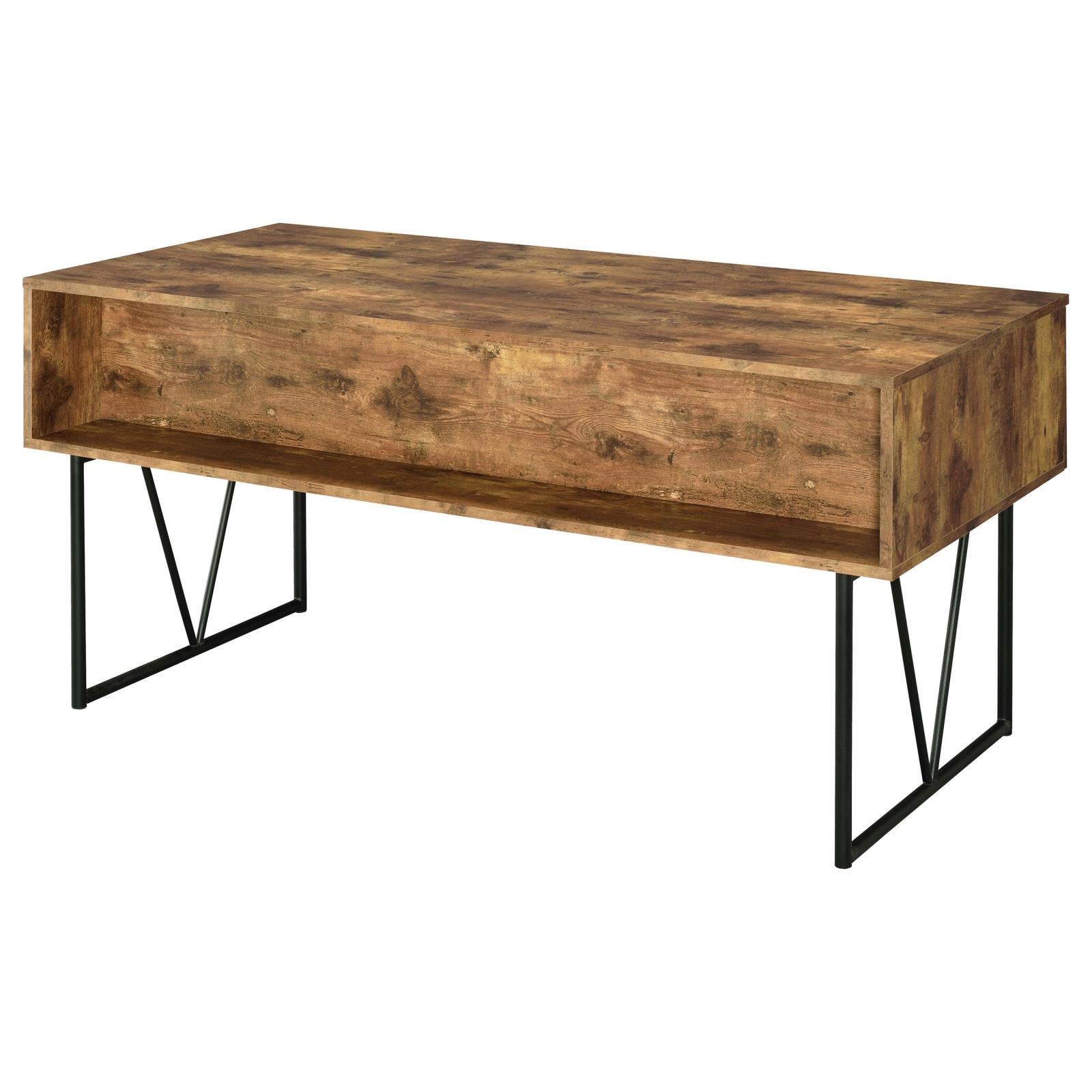 Analiese Antique Nutmeg 4-Drawer Writing Desk - 800999 - Luna Furniture - Dallas Store