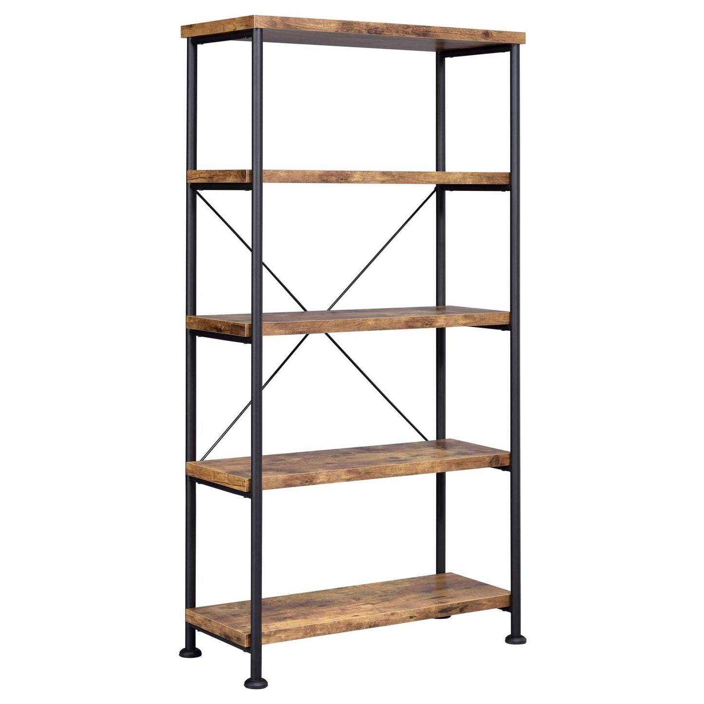 Analiese Antique Nutmeg/Black 2-Piece 3-Drawer Writing Desk Set - 801541-S2 - Luna Furniture - Dallas Store