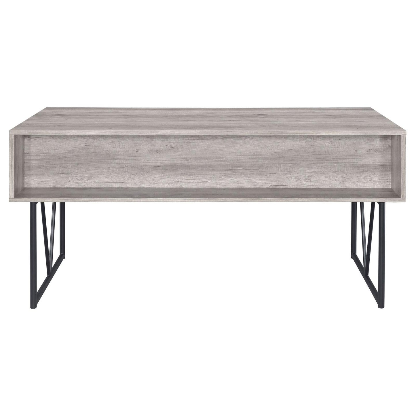 Analiese Gray Driftwood 4-Drawer Writing Desk - 801999 - Luna Furniture - Dallas Store
