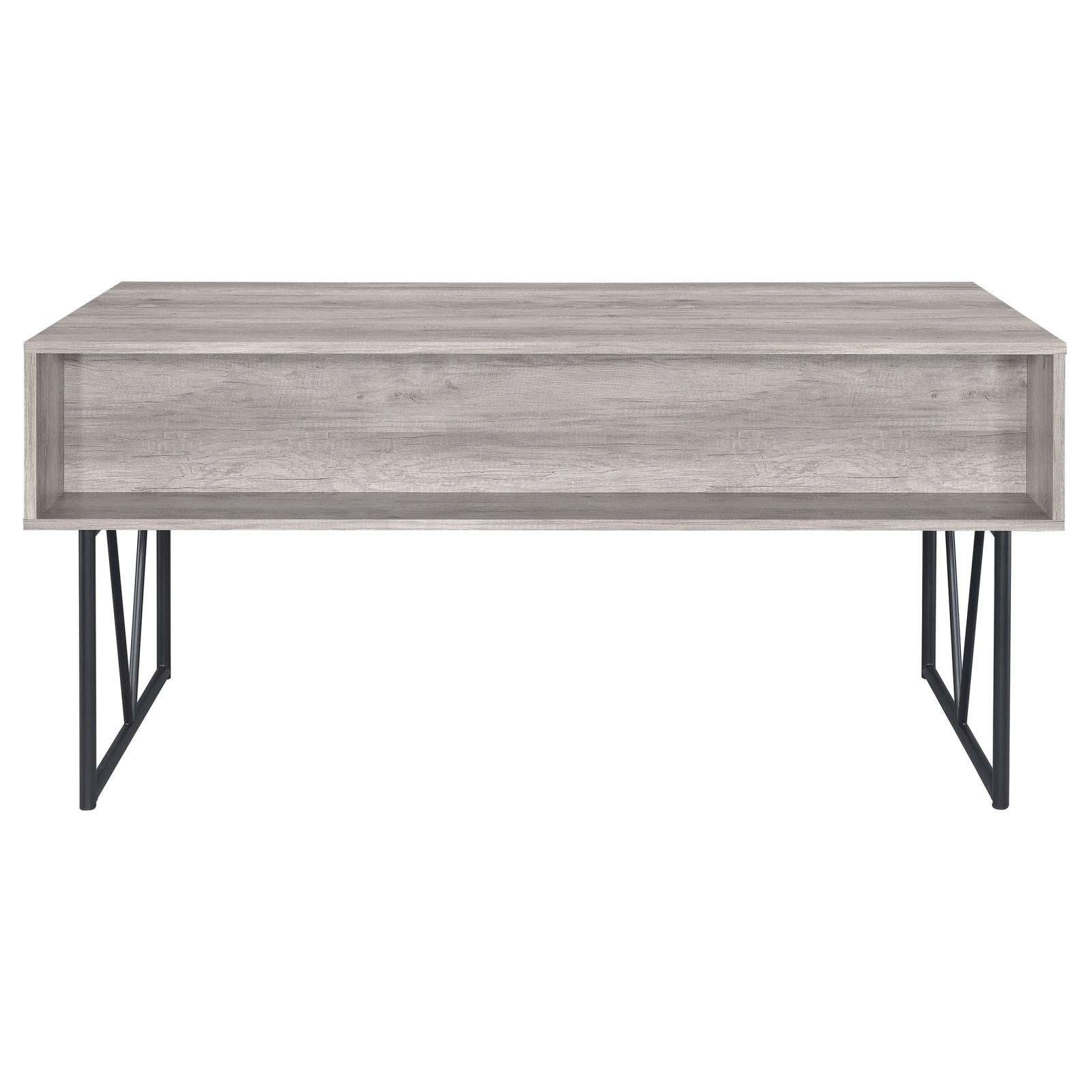 Analiese Gray Driftwood 4-Drawer Writing Desk - 801999 - Luna Furniture - Dallas Store