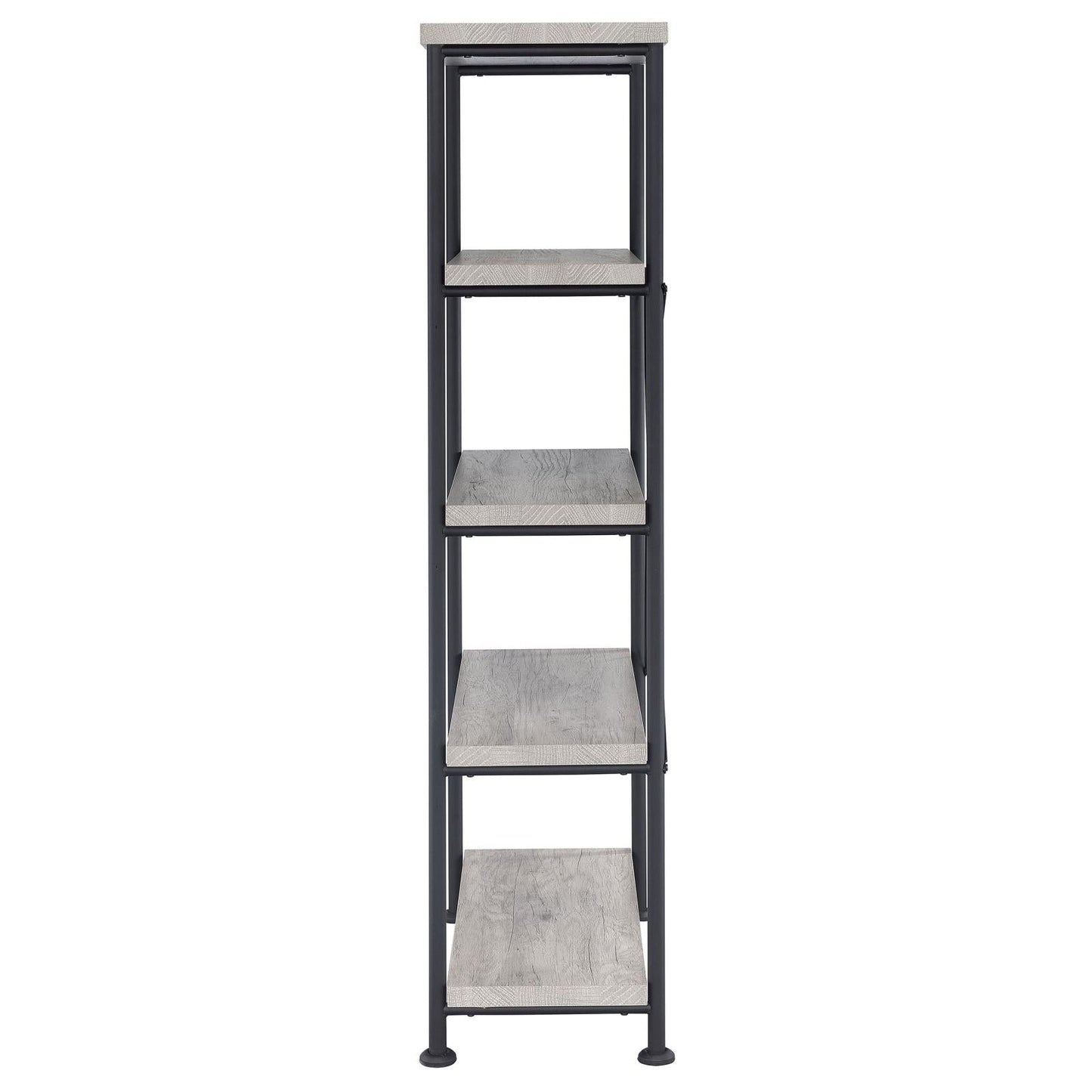 Analiese Gray Driftwood 4-Shelf Bookcase - 801546 - Luna Furniture - Dallas Store