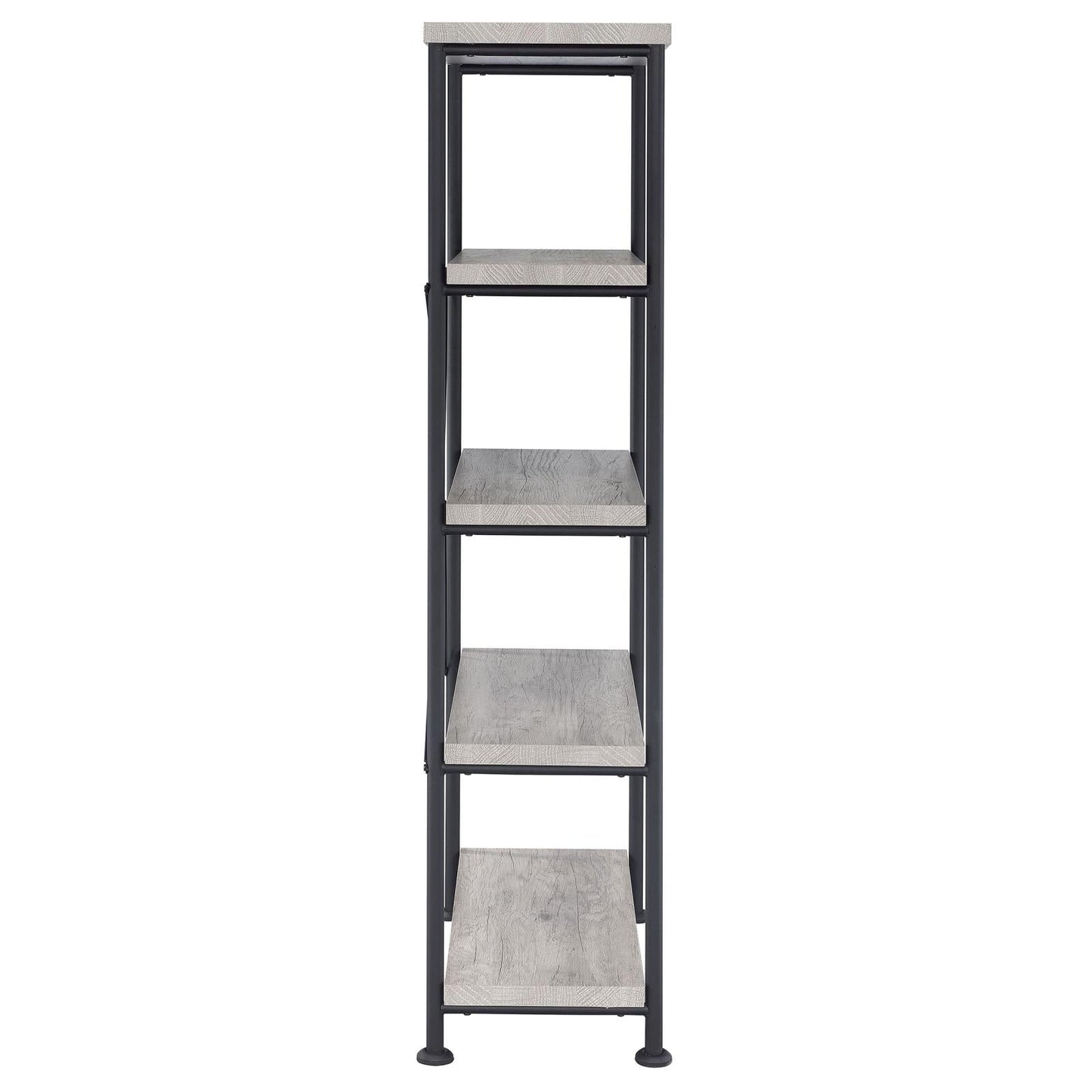 Analiese Gray Driftwood 4-Shelf Bookcase - 801546 - Luna Furniture - Dallas Store