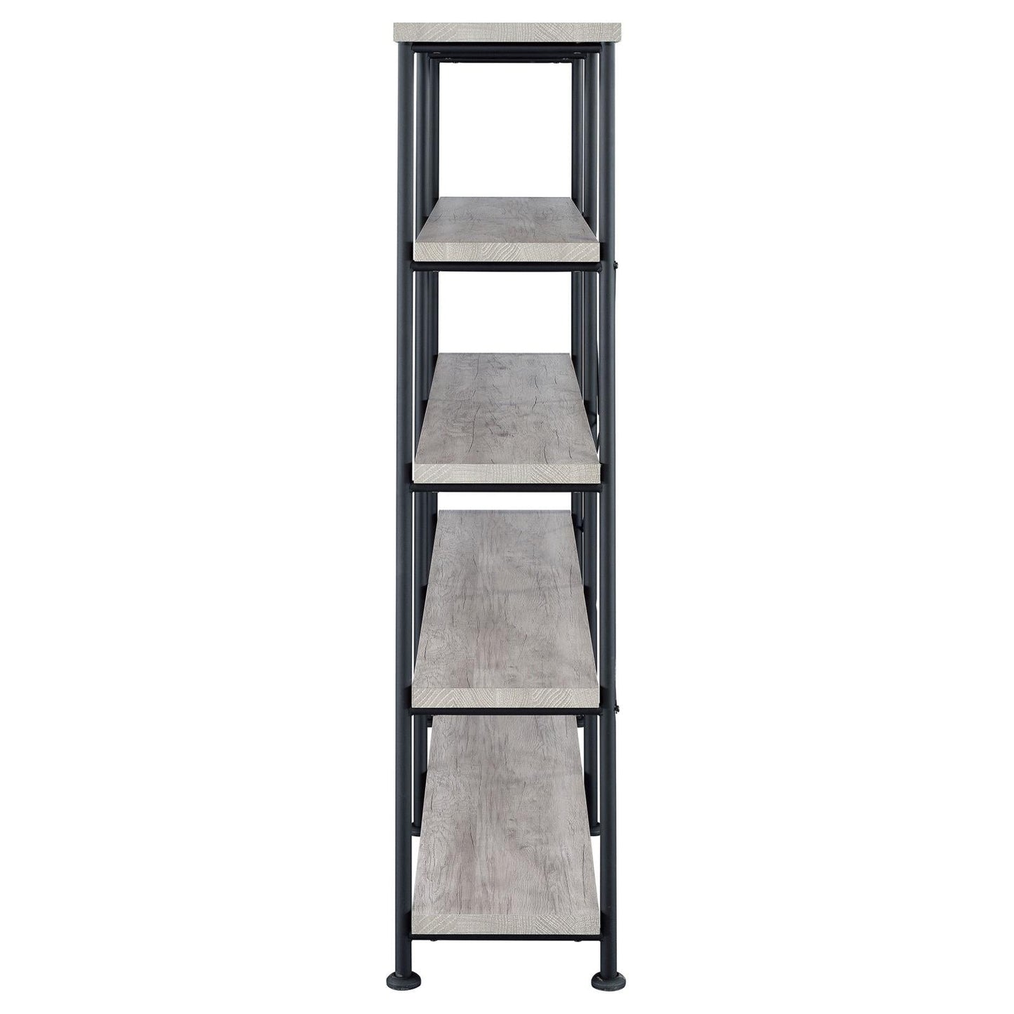 Analiese Gray Driftwood 4-Shelf Open Bookcase - 801544 - Luna Furniture - Dallas Store