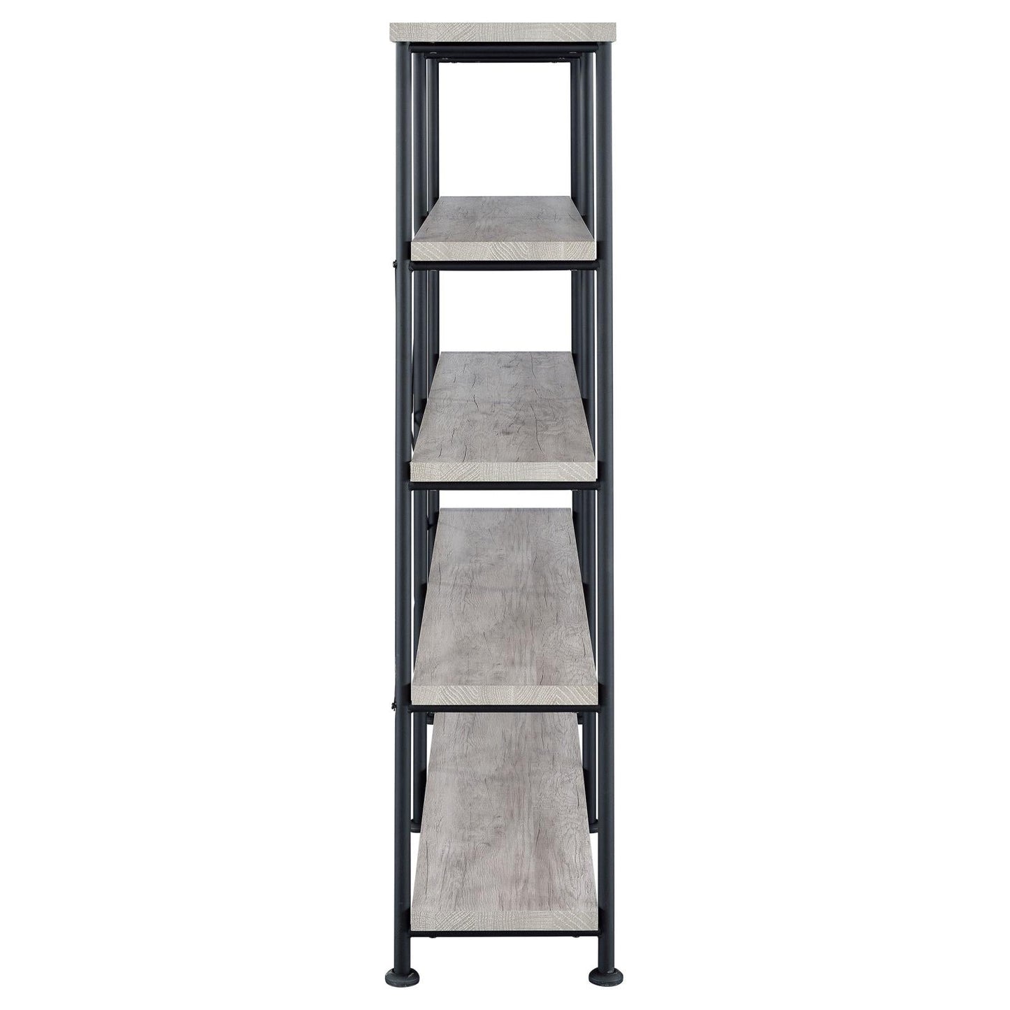 Analiese Gray Driftwood 4-Shelf Open Bookcase - 801544 - Luna Furniture - Dallas Store