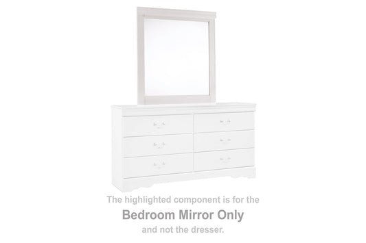 Anarasia White Bedroom Mirror (Mirror Only) - B129-36 - Luna Furniture - Dallas Store