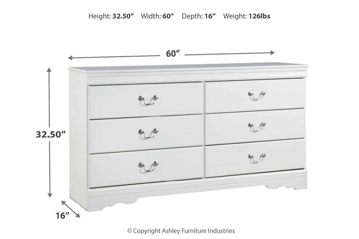 Anarasia White Dresser - B129-31 - Luna Furniture - Dallas Store