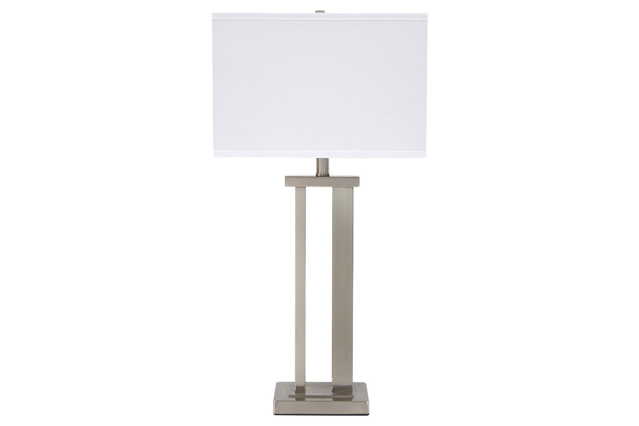 Aniela Silver Finish Table Lamp, Set of 2 - L204054 - Luna Furniture - Dallas Store