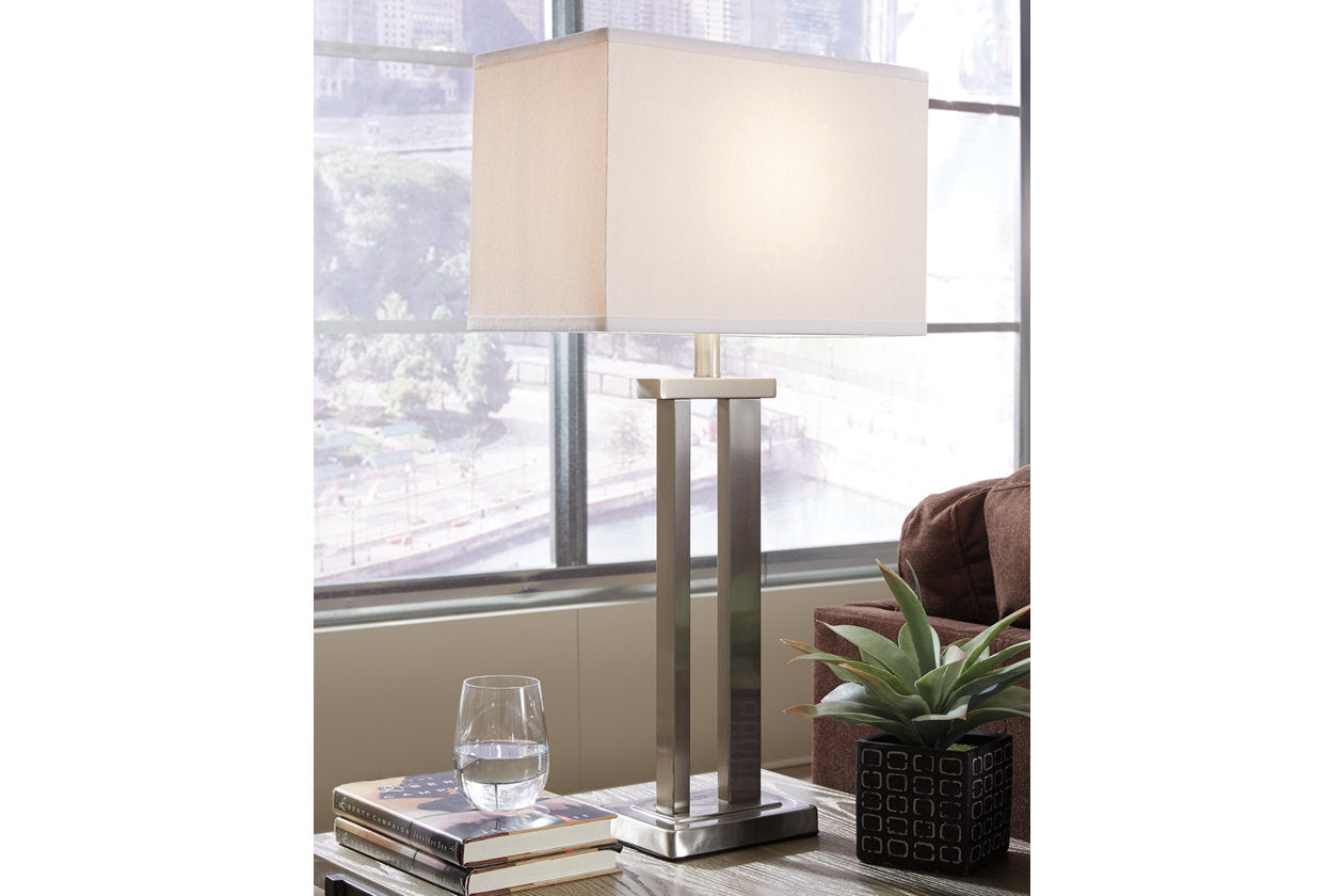 Aniela Silver Finish Table Lamp, Set of 2 - L204054 - Luna Furniture - Dallas Store