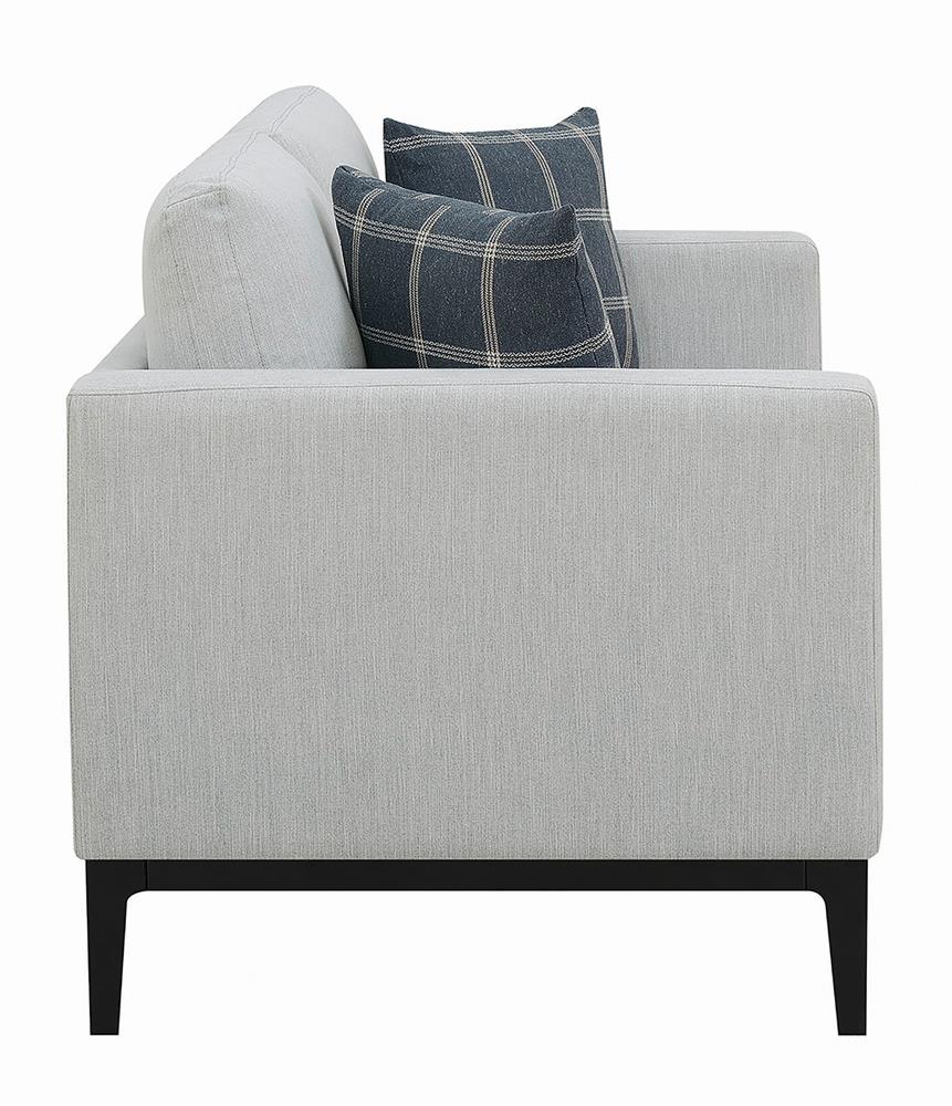 Apperson Cushioned Back Loveseat Light Gray - 508682 - Luna Furniture - Dallas Store