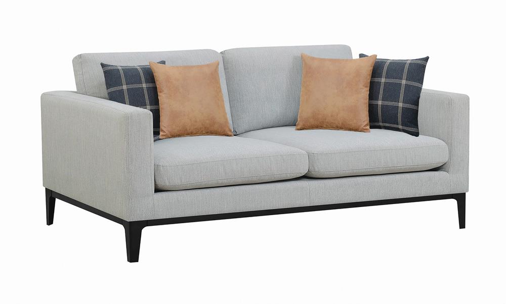 Apperson Cushioned Back Sofa Light Gray - 508681 - Luna Furniture - Dallas Store