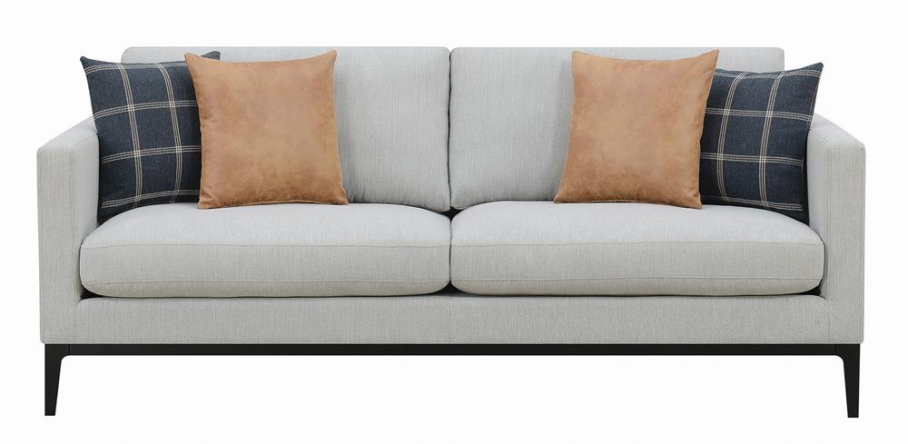 Apperson Cushioned Back Sofa Light Gray - 508681 - Luna Furniture - Dallas Store