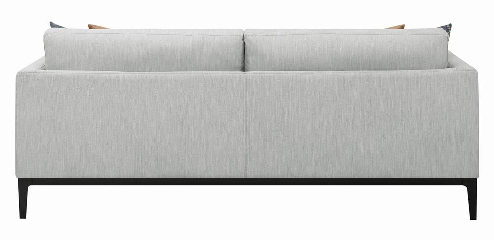 Apperson Cushioned Back Sofa Light Gray - 508681 - Luna Furniture - Dallas Store
